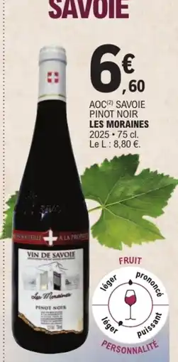 E.Leclerc Les Moraines Pinot Noir offre