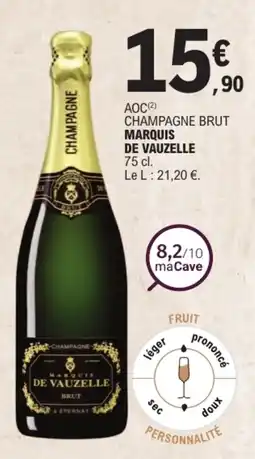 E.Leclerc Marquis de Vauzelle Champagne Brut offre