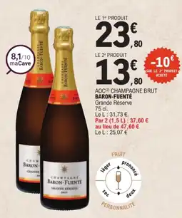 E.Leclerc Baron-Fuenté Champagne Brut Grande Réserve offre