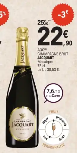 E.Leclerc JACQUART CHAMPAGNE BRUT offre