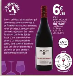 E.Leclerc JOËL TALUAU SAINT NICOLAS DE BOURGUEIL offre