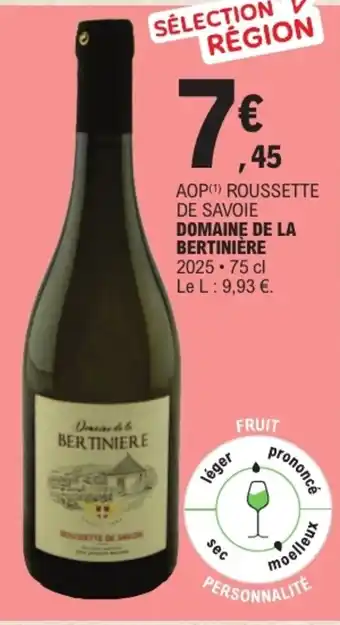 Domaine de la Bertinière Roussette de Savoie