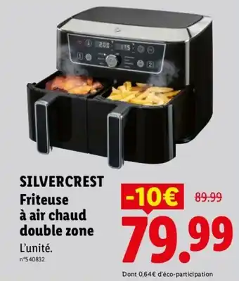 SILVERCREST Friteuse à air chaud double zone