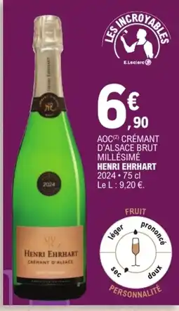 E.Leclerc HENRI EHRHART CRÉMANT D'ALSACE offre