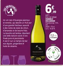 E.Leclerc CHARDONNAY VIGNOBLE VOLCANIQUE offre