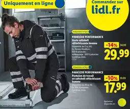 Lidl PARKSIDE PERFORMANCE Veste softshell réfléchissante homme offre