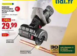 Lidl PARKSIDE Meuleuse d'angle sans fil offre