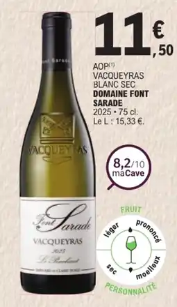 E.Leclerc Domaine Font Sarade Vacqueyras offre