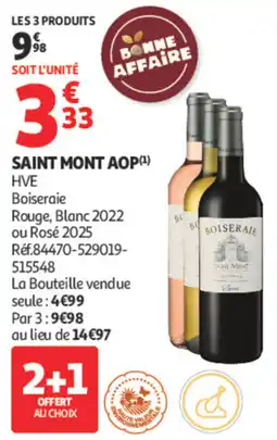 Auchan Boiseraie Saint Mont AOP offre