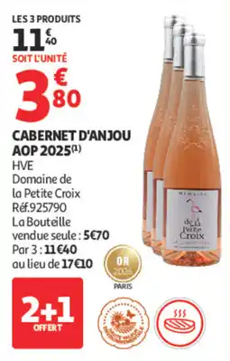 Auchan Domaine de la Petite Croix CABERNET D'ANJOU offre