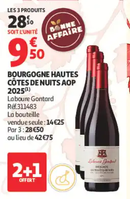 Auchan Bourgogne hautes côtes de nuits aop 2025 offre