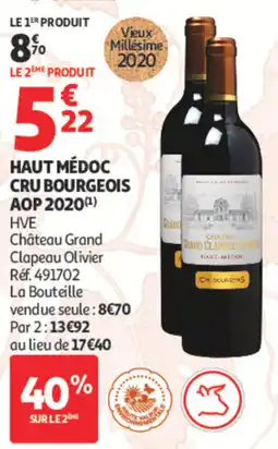 Auchan Château Grand Clapeau Olivier offre