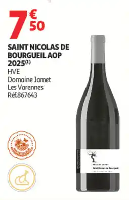 Auchan Domaine Jamet Saint Nicolas de Bourgueil offre