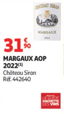 Auchan Château Siran Margaux AOP offre