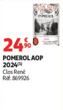 Auchan Clos René Pomerol AOP offre