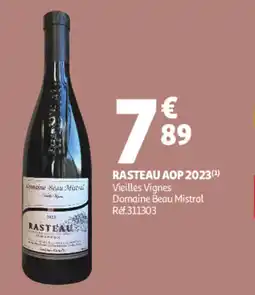Auchan Vieilles Vignes Domaine Beau Mistral offre