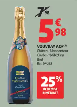 Auchan Château Moncontour Vouvray offre
