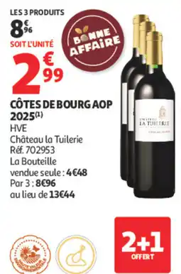 Auchan Château la Tuilerie CÔTES DE BOURG AOP offre