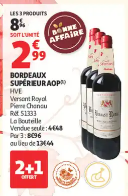 Auchan Versant royal bordeaux supérieur aop offre