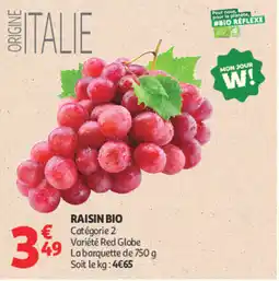 Auchan RAISIN BIO offre