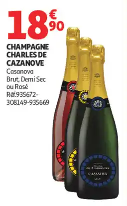 Auchan CHARLES DE CAZANOVE Champagne offre