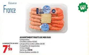 ASSORTIMENT FRUITS DE MER DUO