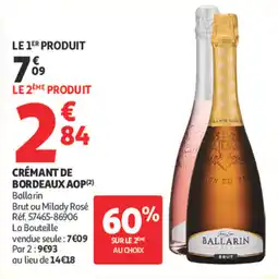 Auchan Ballarin Crémant de Bordeaux offre