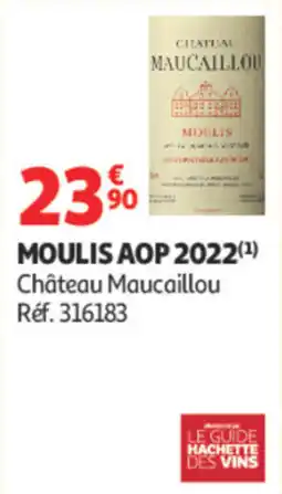 Auchan Château Maucail lou MOULIS AOP offre