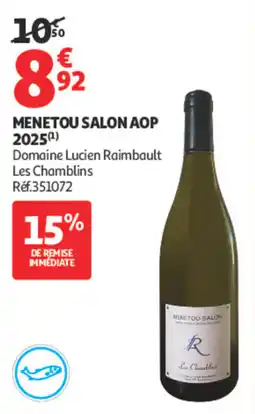 Auchan Domaine Lucien Raimbault Menetou-Salon AOP offre