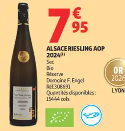 Auchan Domaine F. Engel ALSACE RIESLING AOP offre