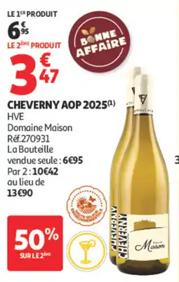 Auchan Domaine maison cheverny aop 2025 offre
