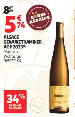 Auchan Wolfberger Gewurztraminer offre