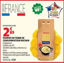 Auchan Supermarché Auchan Pommes de terre offre