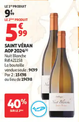 Auchan Nuit Blanche Saint Véran offre