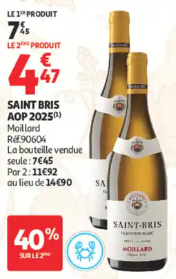 Auchan MOILLARD Saint-Bris offre