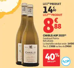 Auchan Gendraud Patrice CHABLIS offre