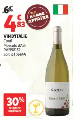 Auchan Canti Moscato d'Asti offre