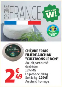 Auchan Chevre Frais offre