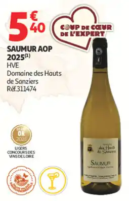 Auchan Domaine des Hauts de Sanziers Saumur AOP offre