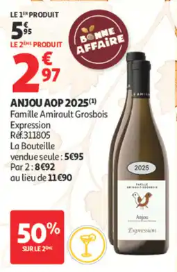 Auchan Famille Amirault Grosbois Anjou AOP offre