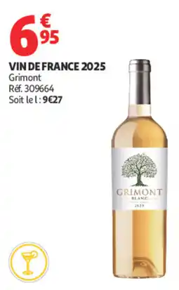 Auchan Grimont VIN DE FRANCE 2025 offre