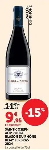U Express Saint-joseph aop rouge blason du rhone rémy erbras offre