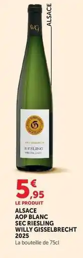 U Express Alsace aop blanc sec riesling 2022 offre