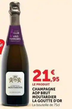 U Express Champagne aop brut moutardier offre