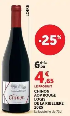 U Express Chinon aop rouge offre