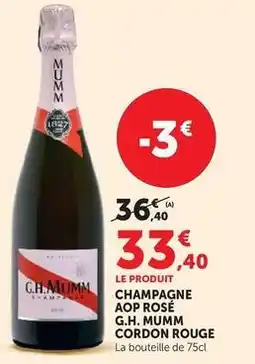U Express Champagne aop rosé cordon rouge offre