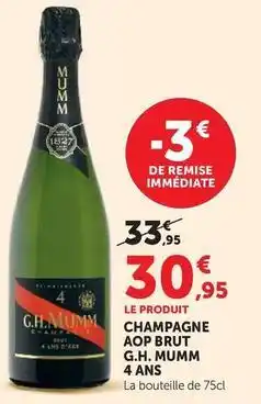 U Express Champagne aop brut 4 ans offre