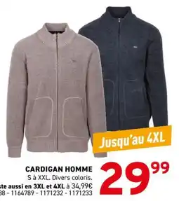 Trafic CARDIGAN HOMME offre