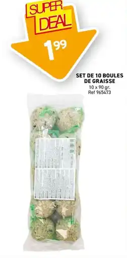 Trafic Set de 10 boules de graisse offre
