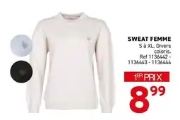 Trafic SWEAT FEMME offre